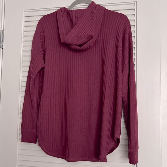 Chaser lightweight waffle knit hoodie Sz S - Picture 3 of 6